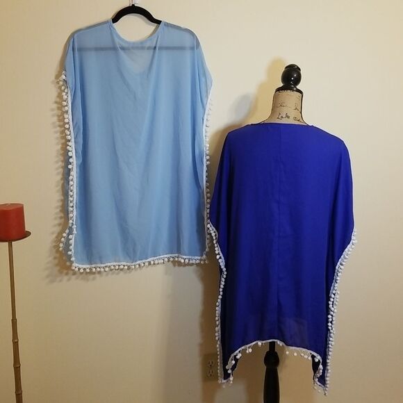 2 Adreamly sheer with pompom cover ups: one size fits most - Picture 4 of 7